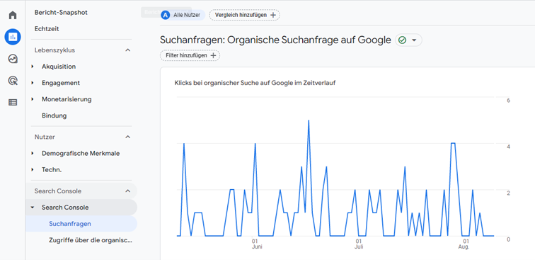 GSC mit GA4 verknüpfen